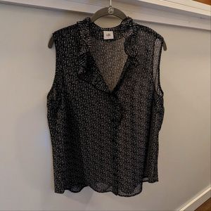 Cabi Sing A-Long Sleeveless Blouse. EUC Size L